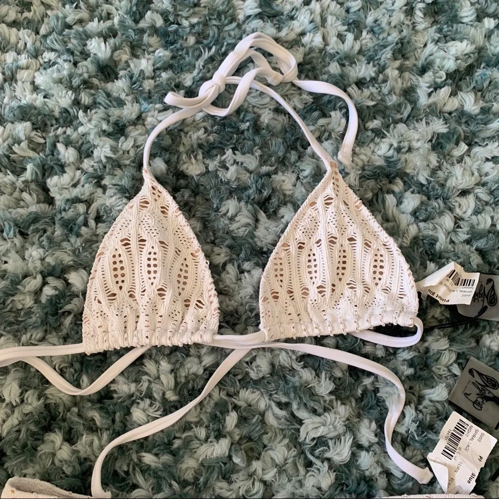 Nightcap Spiral Lace Bikini Honeymoon 1 2 S Ivory White Crochet Lace